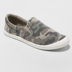 Mad Love Cassandra Slip On Camo Sneaker